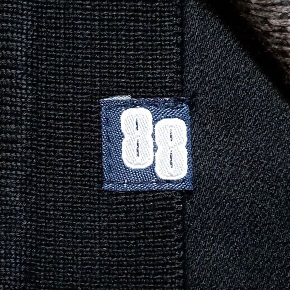 Vintage Michael Irvin 88 Black Gray Striped Knit Long Sleeve Shirt - Size XXL - Picture 3 of 8